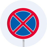 Знак 3.34 Зупинку заборонено